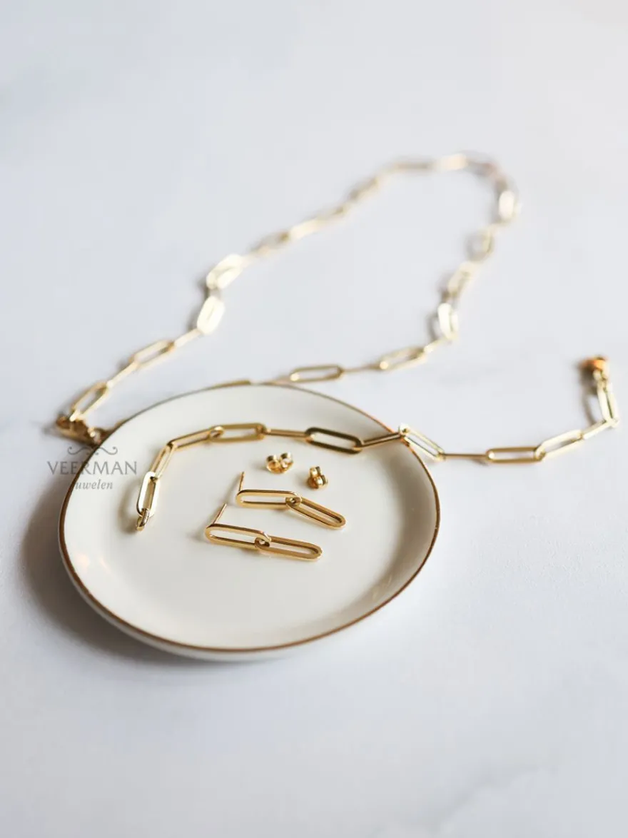 Veerman Juwelen Gouden schakelcollier + Luxe Cadeau