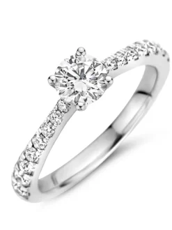 Veerman Juwelen Platina ring met briljant 1,00crt.