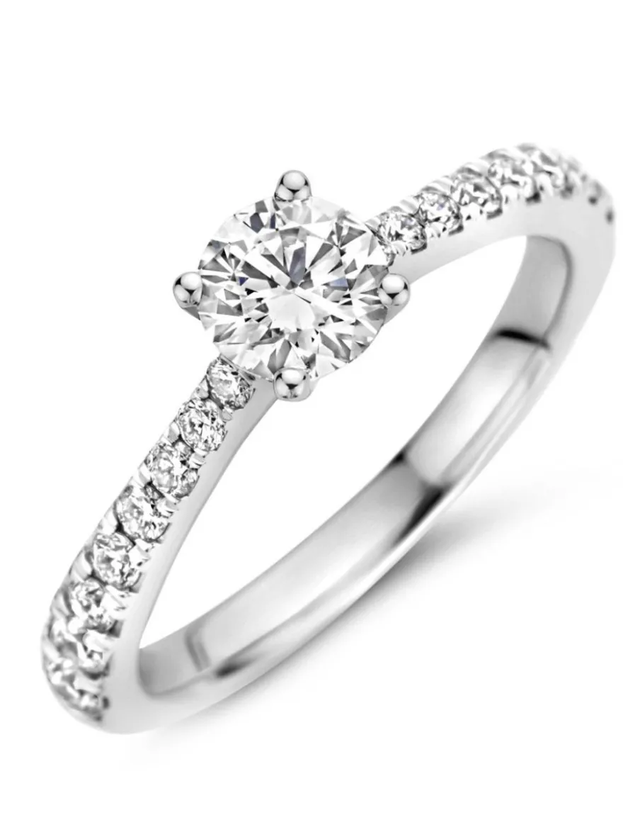 Veerman Juwelen Platina ring met briljant 1,00crt.
