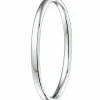 Witgouden bangle 5mm massief + Luxe Cadeau