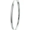 Witgouden bangle 4mm massief + Luxe Cadeau