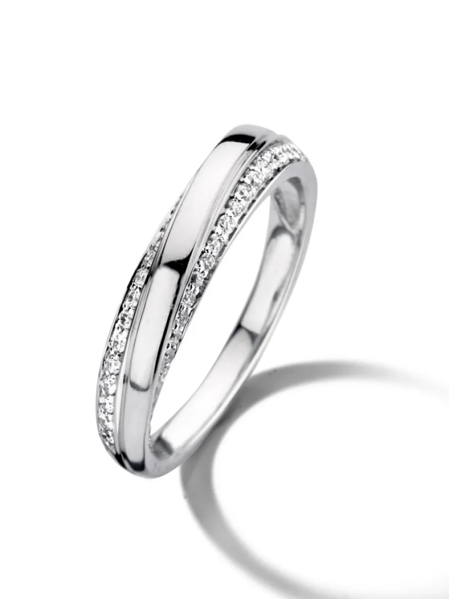 Witgouden ring diamant + Luxe cadeau