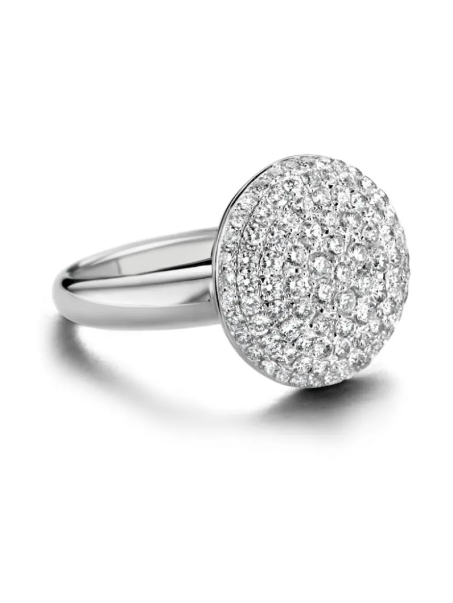 Witgouden ring pavé briljant | Luxe en grote collectie
