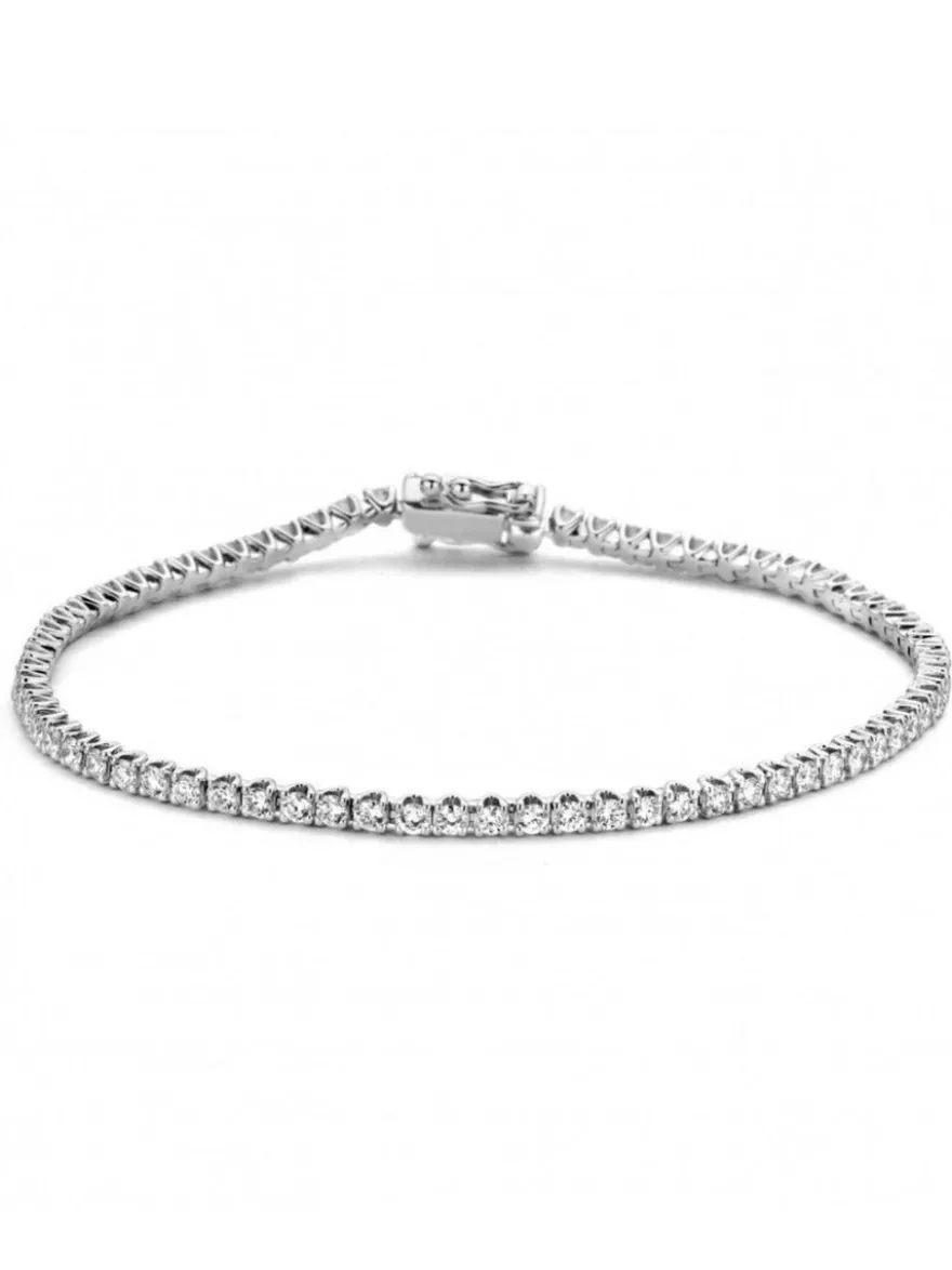 Witgouden tennisarmband 0,95crt. diamant + Luxe Cadeau
